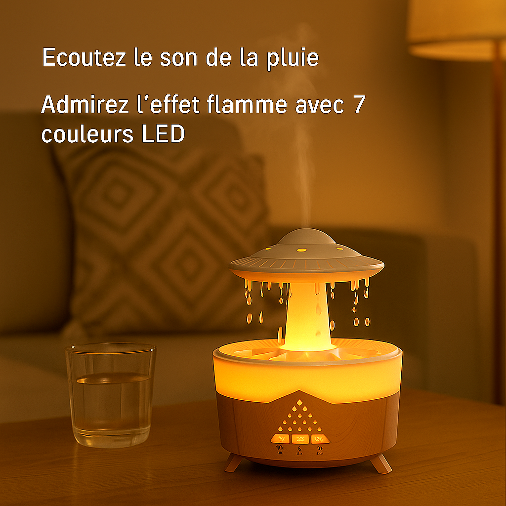 Zen - Humidificateur Diffuseur ASMR Effet Fontaine