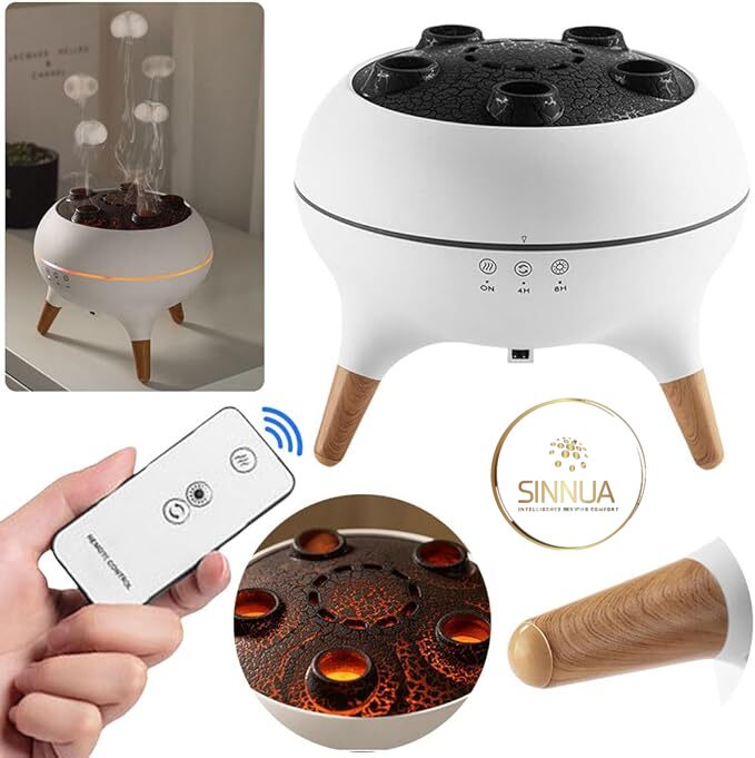 Humidificateur d'air "Méduse" & diffuseur d'huile essentiel