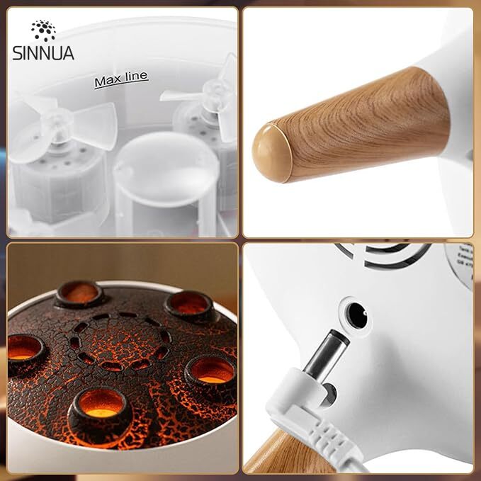 Humidificateur d'air "Méduse" & diffuseur d'huile essentiel